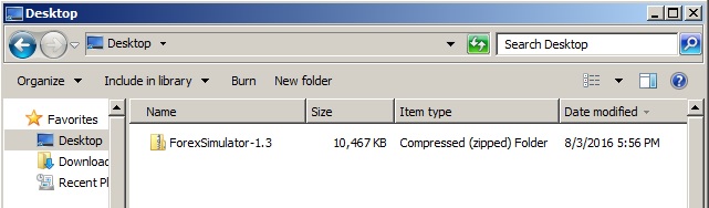 forex simulator downloaded archive